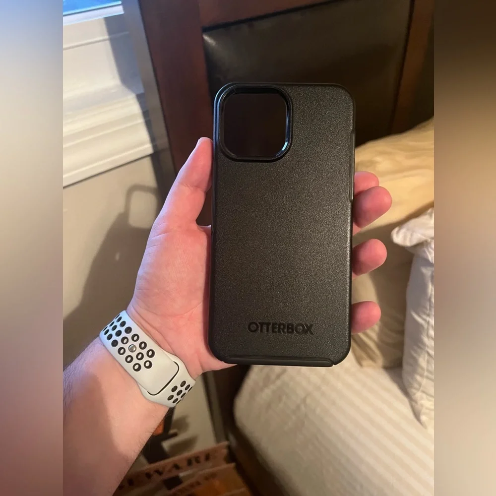 iPhone 12 Pro Max & iPhone 13 Pro Max Black OtterBox Symmetry Series Case